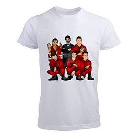 Tisho La Casa De Papel Beyaz Erkek T-shirt