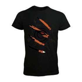 Tisho Naruto Siyah Erkek T-shirt