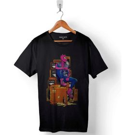 Tisho Örümcek Adam Siyah Erkek T-shirt