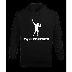 Tisho Zyzz Forever Baskılı Gym Kapüşonlu Hoodie Erkek Sweatshirt
