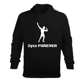 Tisho Zyzz Forever Baskılı Gym Kapüşonlu Hoodie Erkek Sweatshirt