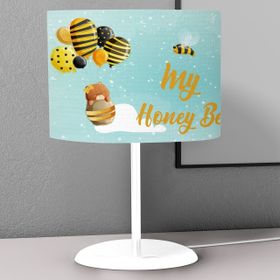 Titanbaby Bal ve Arı Desenli Çocuk Odası Dijital Baskılı Çocuk Odası Masaüstü Abajur Avize