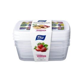 Titiz AP-9257 Aria 850 ml 3'lü Saklama Kabı