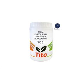 Tito 100 gr Bitkisel Karbon Siyahı Gıda Renklendiricisi Toz