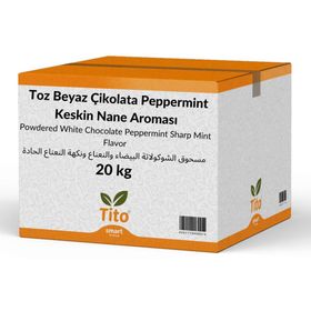 Tito 20 kg Toz Beyaz Çikolata Peppermint Keskin Nane Aroması