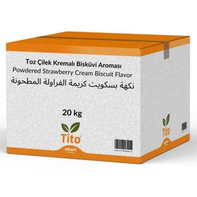 Tito 20 kg Toz Çilek Kremalı Bisküvi Aroması