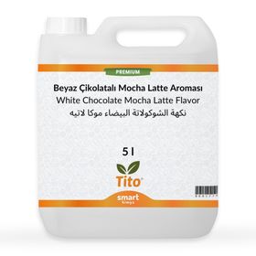 Tito 5 lt Premium Beyaz Çikolatalı Mocha Latte Aroması