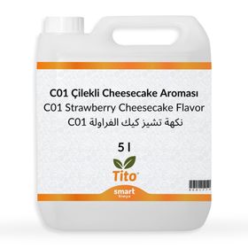 Tito 5 lt Premium C01 Çilekli Cheesecake Aroması