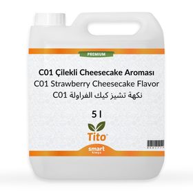Tito 5 lt Premium C01 Çilekli Cheesecake Aroması