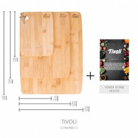 Tivoli 7501 3'lü Bambu Kesme Tahtası