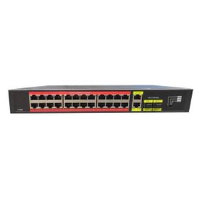 Tiwox TP-G2422SFP-POE300W 24 Port Gigabit+2xGB RJ45-2xSFP Uplink Rackmount PoE Switch