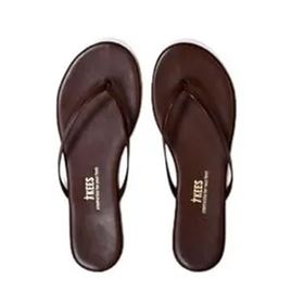 Tkees TK-2115 Kahverengi Parmak Arası Kadın Terlik