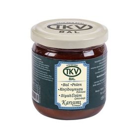 Tkv 210 gr Bal Polen Keçiboynuzu Pekmezi Siyah Üzüm Çekirdeği