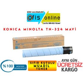 TN-324 Konica Minolta Mavi Muadil Fotokopi Toneri