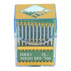 TNC DBX1 SES PVD 16/100 100 Adet Düz Makine İnce Dip Yanmaz Dikiş İğnesi