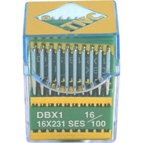TNC DBX1 SES PVD 16/100 100 Adet Düz Makine İnce Dip Yanmaz Dikiş İğnesi