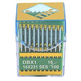 TNC DBX1 SES PVD 16/100 100 Adet Düz Makine İnce Dip Yanmaz Dikiş İğnesi