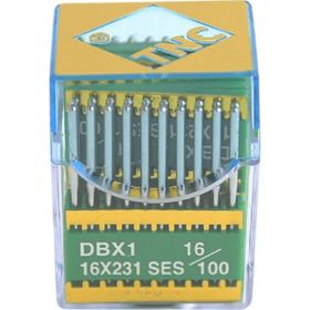 TNC DBX1 SES PVD 16/100 100 Adet Düz Makine İnce Dip Yanmaz Dikiş İğnesi