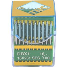 TNC DBX1 SES PVD 16/100 100 Adet Düz Makine İnce Dip Yanmaz Dikiş İğnesi