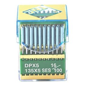 TNC DPX5 SES PVD 16/100 100 Adet Düz Makine Kalın Dip Yanmaz Dikiş İğnesi