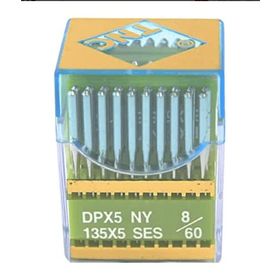 TNC DPX5 SES PVD 8/60 100 Adet Düz Makine Kalın Dip Yanmaz Dikiş İğnesi