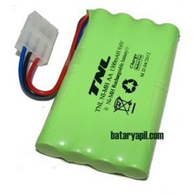 TNL Tamiya 3'lü Soketli 9.6 v 1300 mAH Oyuncak Araba Pili