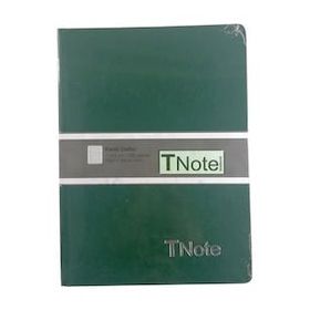 Tnote Ciltli 17x24 cm Kareli Yeşil Not Defteri