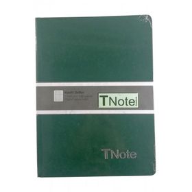 Tnote Ciltli 17x24 cm Kareli Yeşil Not Defteri