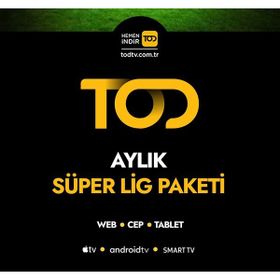 TOD 1 Aylık Web+Cep+Tablet+Smart Tv Süper Lig Paket