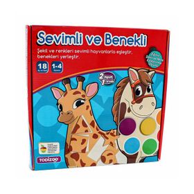 Todizoo 83903 Sevimli ve Benekli - Eğitici Şekil ve Renk Eşleştirme Oyunu