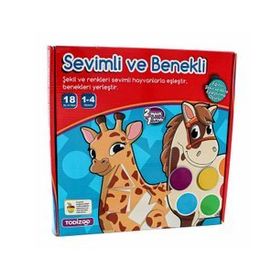 Todizoo 83903 Sevimli ve Benekli - Eğitici Şekil ve Renk Eşleştirme Oyunu