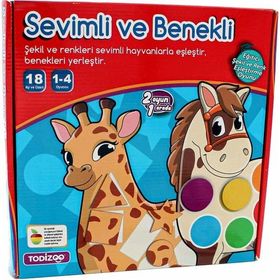 Todizoo 83903 Sevimli ve Benekli - Eğitici Şekil ve Renk Eşleştirme Oyunu
