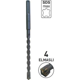 Todrill TD50412 12x260 mm Sds Max 4 Elmaslı Matkap Ucu