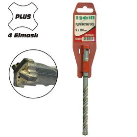 Todrill TD50641 28x450 mm Sds-Plus 4 Elmaslı Matkap Ucu