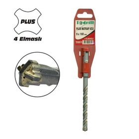 Todrill TD50649 12x450 mm Sds Plus 4 Elmaslı Matkap Ucu