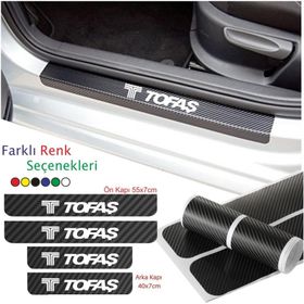 Tofaş 4 Adet Karbon Kapı Eşiği Sticker