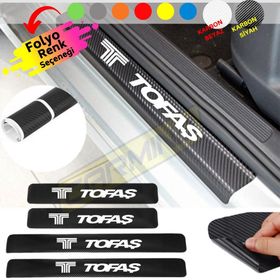 Tofaş 4 Adet Karbon Kapı Eşiği Sticker