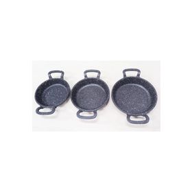 Togo Gri 16-18-20 cm 3'lü Döküm Sahan Set