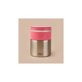 Tohana 1.5 lt Pembe 2 Katlı Çelik Yemek Termosu
