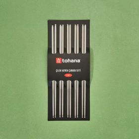 Tohana 22.5 cm Gri Çelik Yemek Çubuğu