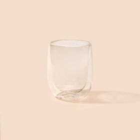 Tohana 250 ml Şeffaf Çift Cidarlı Cam Bardak