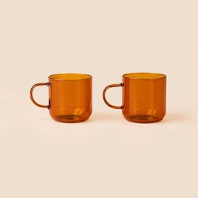 Tohana 2'li Amber - 380 ml Cam Kupa