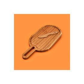 Tohana 30x14 cm Kahverengi Akasya Oval Sunumluk