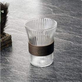 Tohana 320 ml Çizgili Cam Bardak