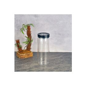 Tohana 800 ml Şeffaf Siyah Vakumlu Cam Kavanoz