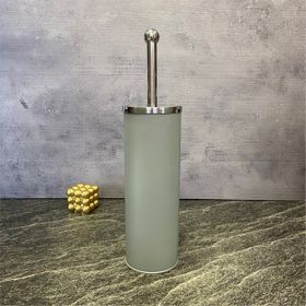 Tohana Gri Renkli Metal Tuvalet Fırçalık