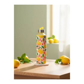 Tohana H2O 500 ml Limon Desen Kılıflı Cam Matara
