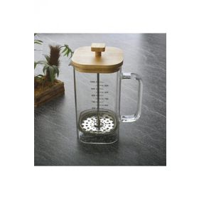 Tohana THN68114 Bambu Kapaklı Kare French Press