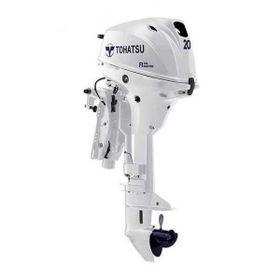 Tohatsu MFS20EWL 20 Hp Uzun Şaft Manuel Deniz Motoru Beyaz
