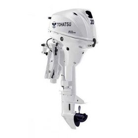 Tohatsu MFS20EWL 20 Hp Uzun Şaft Manuel Deniz Motoru Beyaz